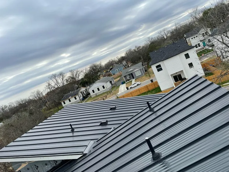 Standing seam metal roof panels with vents for Skylight Repair in Mulvane